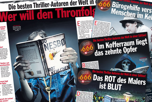 Thriller: Werbung für BamS-Thriller-Edition